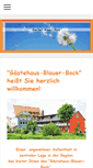 Mobile Screenshot of gasthof-blauer-bock.de