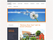 Tablet Screenshot of gasthof-blauer-bock.de